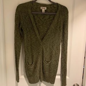 Olive Green Cardigan